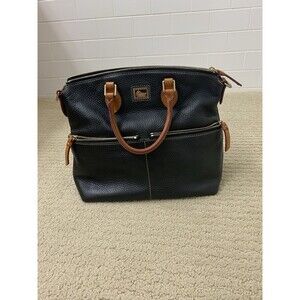 Dooney & Bourke Dillen Black Pebbled Leather Classic Purse
